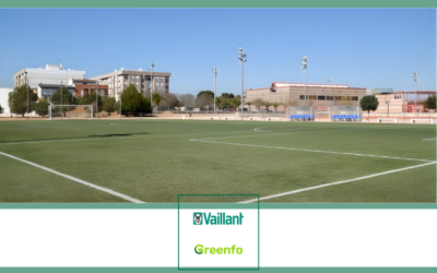 Finalizan las obras de aerotermia en el Polideportivo Municipal de Carlet.
