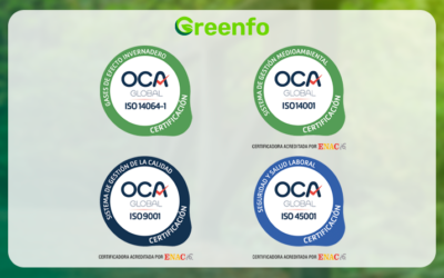 Greenfo fortalece su liderazgo en sostenibilidad con la obtención de certificados ISO